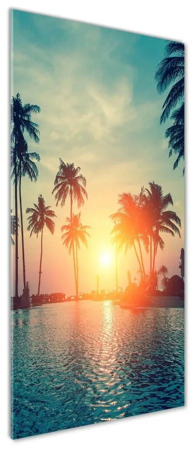 Tablou sticlă plaja tropicala
