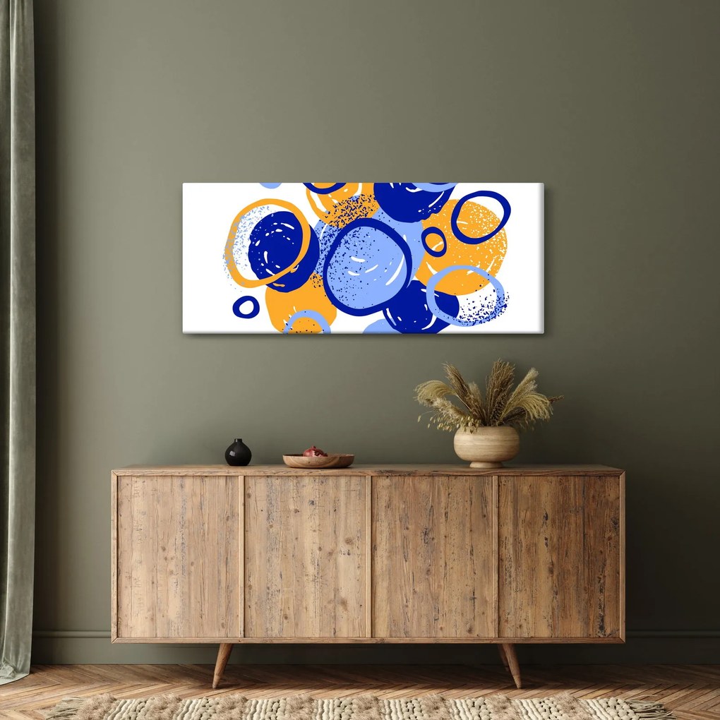 Tablou - Motiv luminos cu cercuri (120x50 cm)