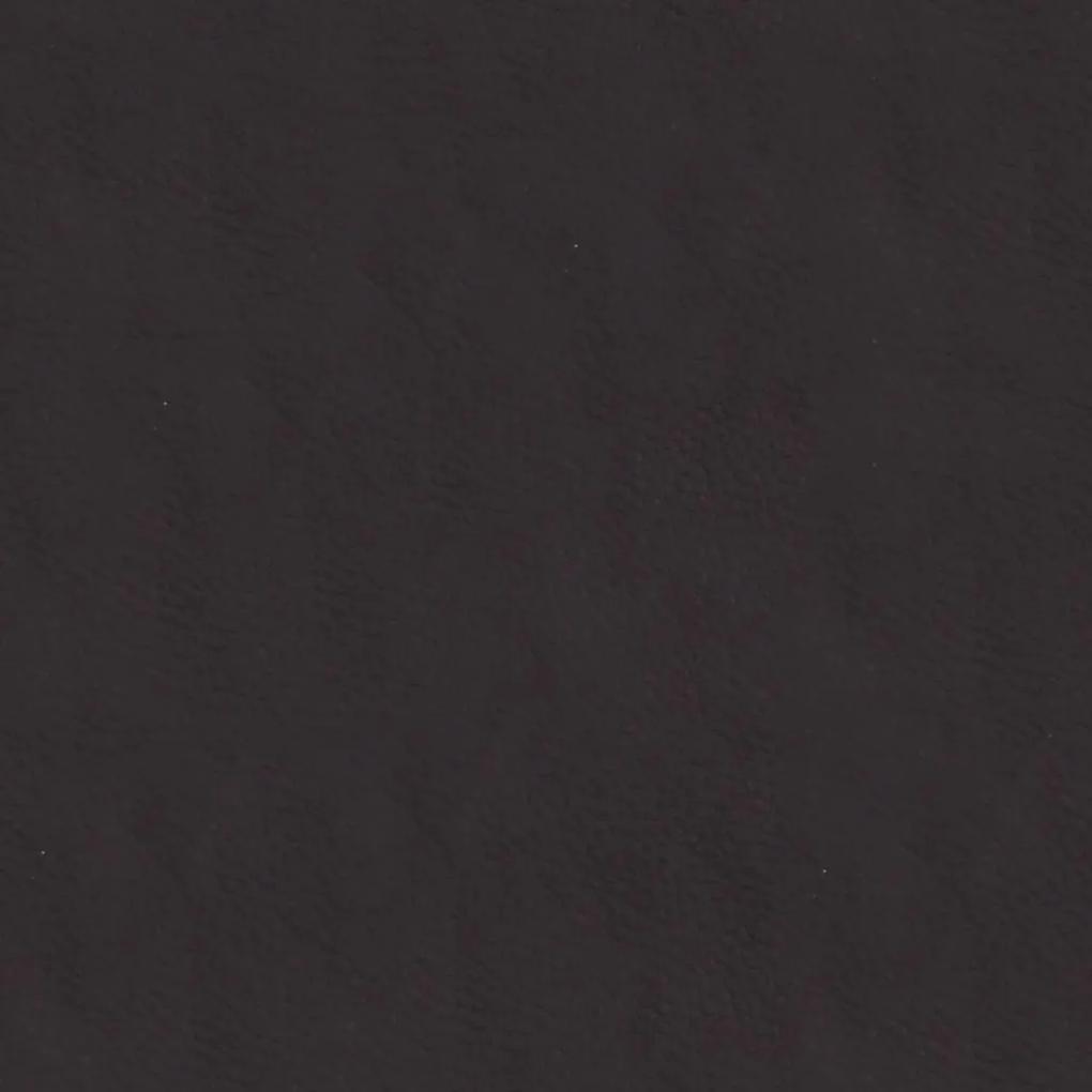 Taburet, negru, 60x60x39 cm, textil si piele ecologica Negru