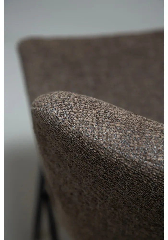 Scaun de bar maro tapițat (înălțime șezut 67,5 cm) Glam – DAN-FORM Denmark