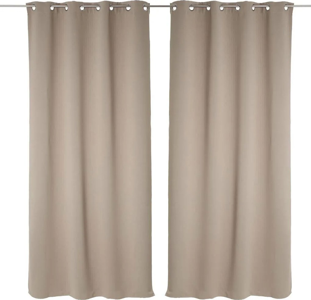 Set 2 draperii cu inele 135 x 240 cm
