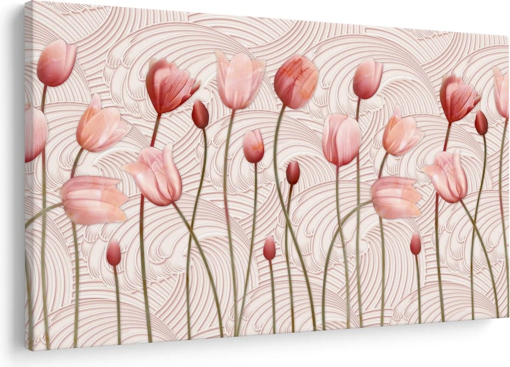 Tablou - Lalele roz (90x60 cm)