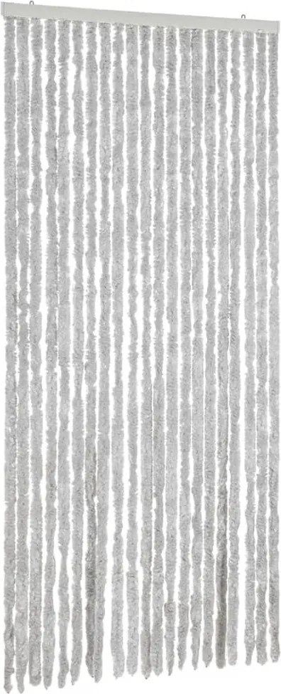 vidaXL Perdea pentru insecte, gri, 90x220 cm, chenille