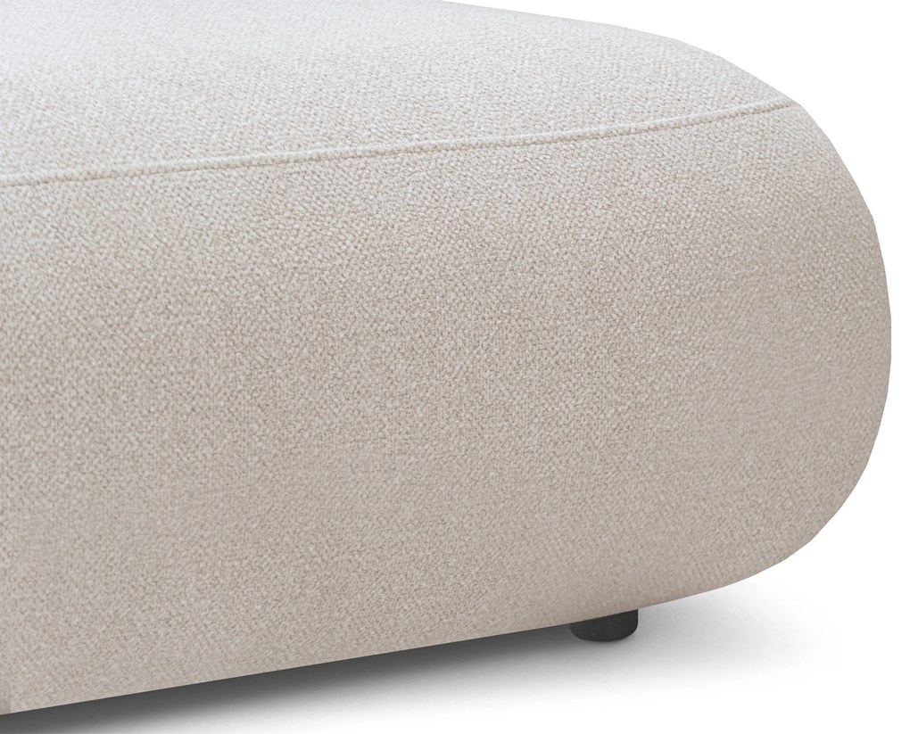 Colțar extensibil Lotulis L II pe dreapta - tricot crem hidrofob Blur 01