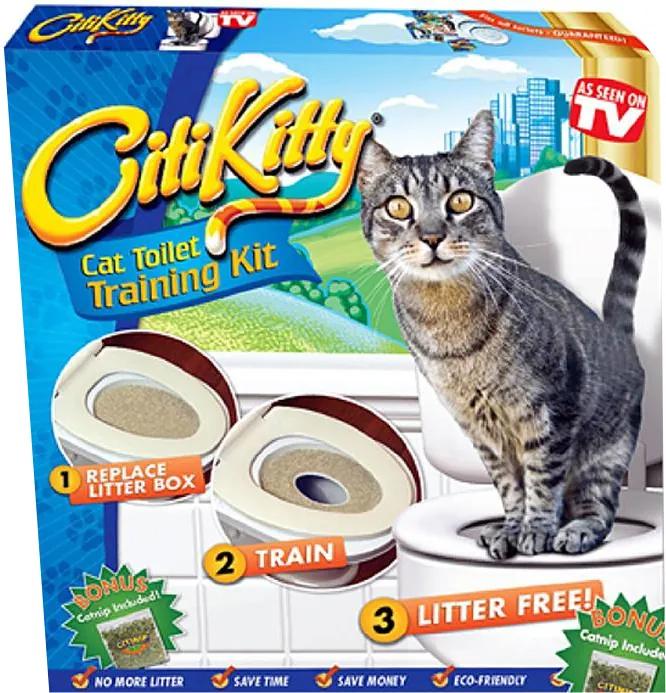Kit pentru educarea pisicilor la toaleta Citi Kitty, 3 luni+