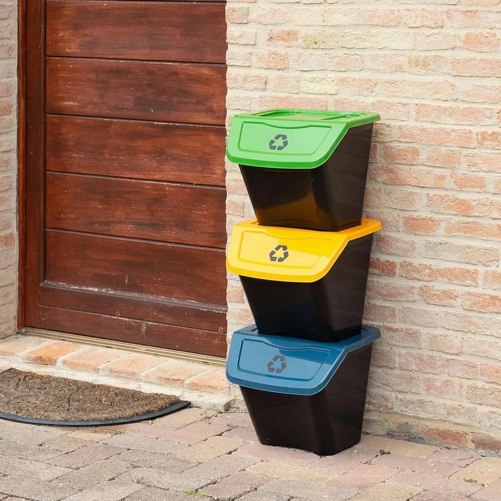 Coş de sortare a deşeurilor, 30 l, 3 buc.