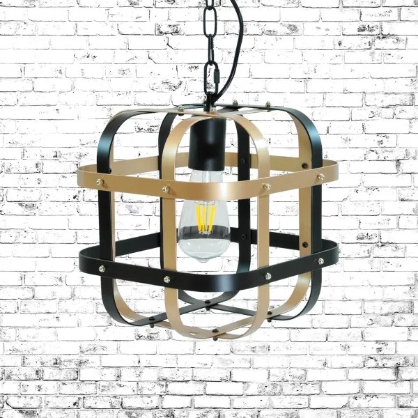 Lustră pe lanț KLATKA 1xE27/10W/230V