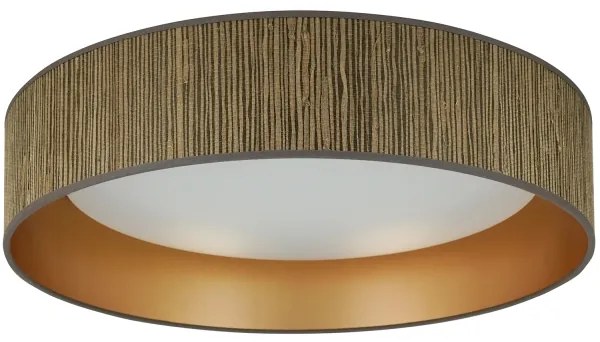 Brilagi - Lampă LED reglabilă VEGAS SHINE LED/24W/230V maro/auriu + telecomandă