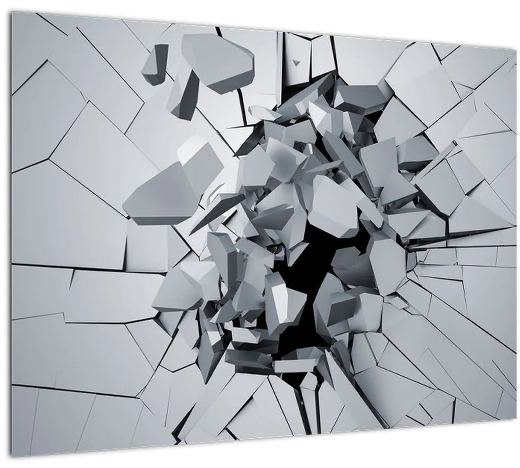 Tablou abstracție 3D (70x50 cm), în 40 de alte dimensiuni noi