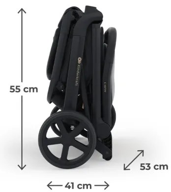 KINDERKRAFT SELECT NUBI 3 - cărucior sport, Midnight Black