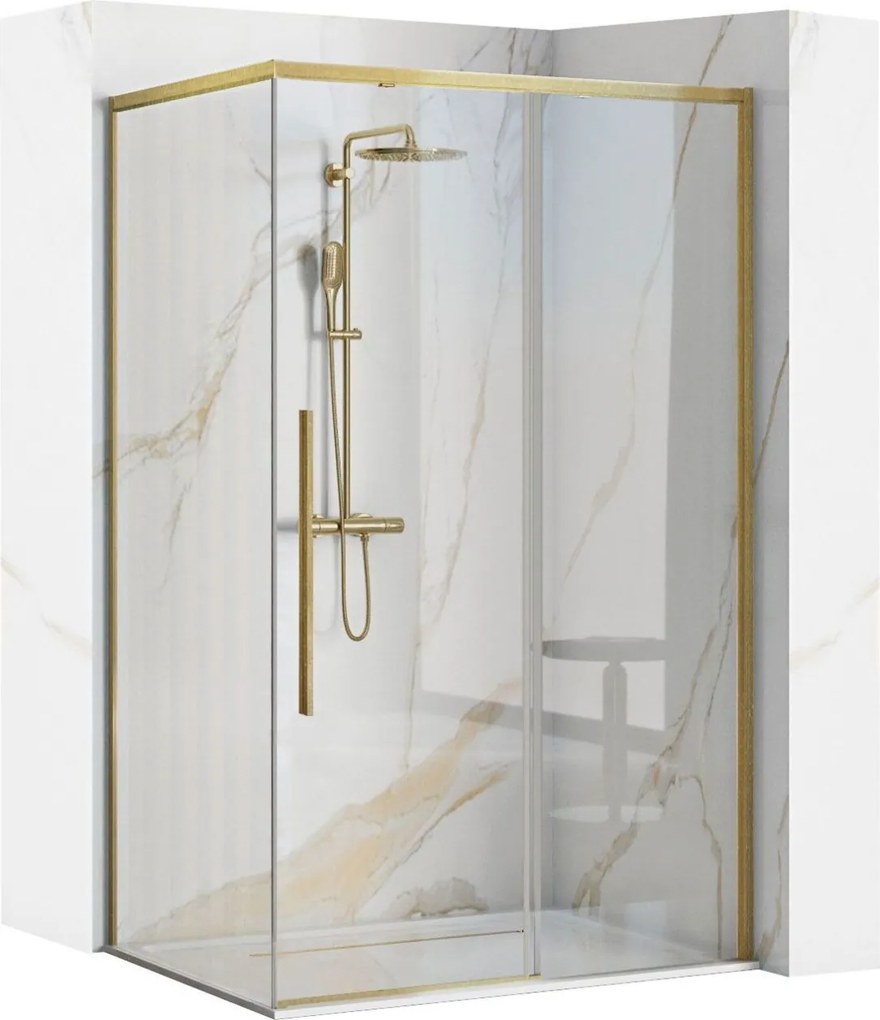 Cabina de dus SOLAR GOLD Brush 100x80cm