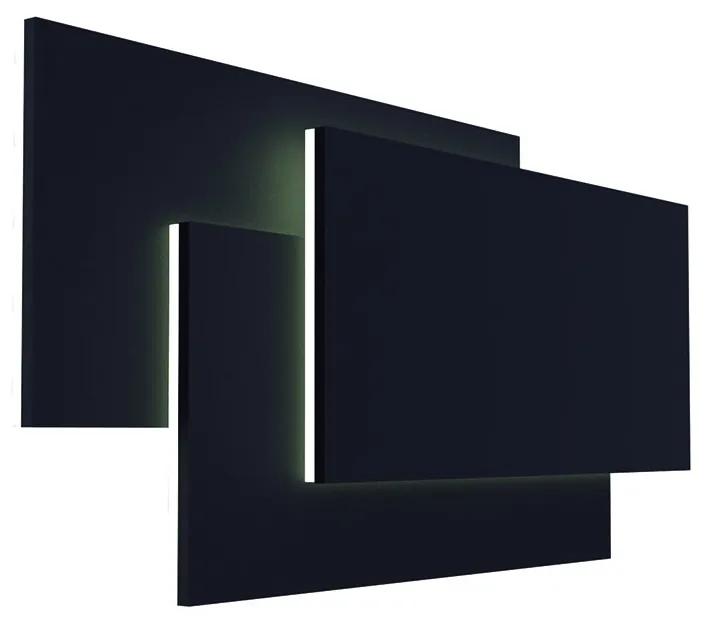 Aplica LED de perete ambientala TAHITI XL 36W neagra
