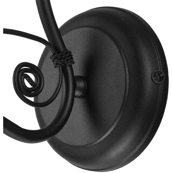 Aplică RETRO II 1xE27/60W/230V negru mat