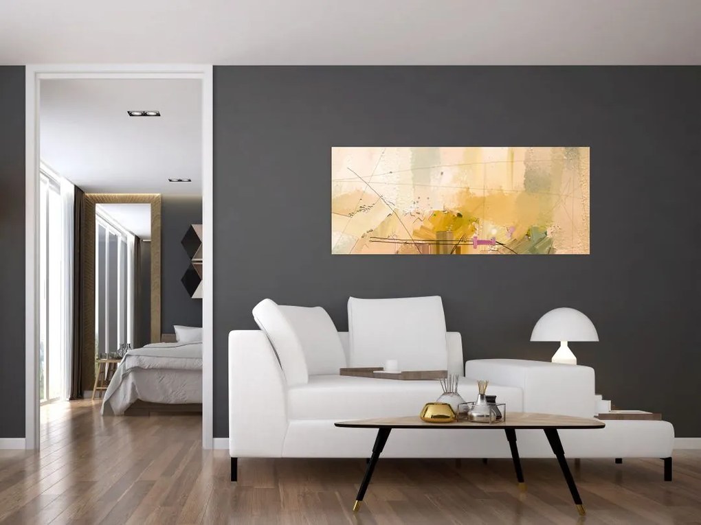 Tablou - Abstract, pictură în ulei (120x50 cm)