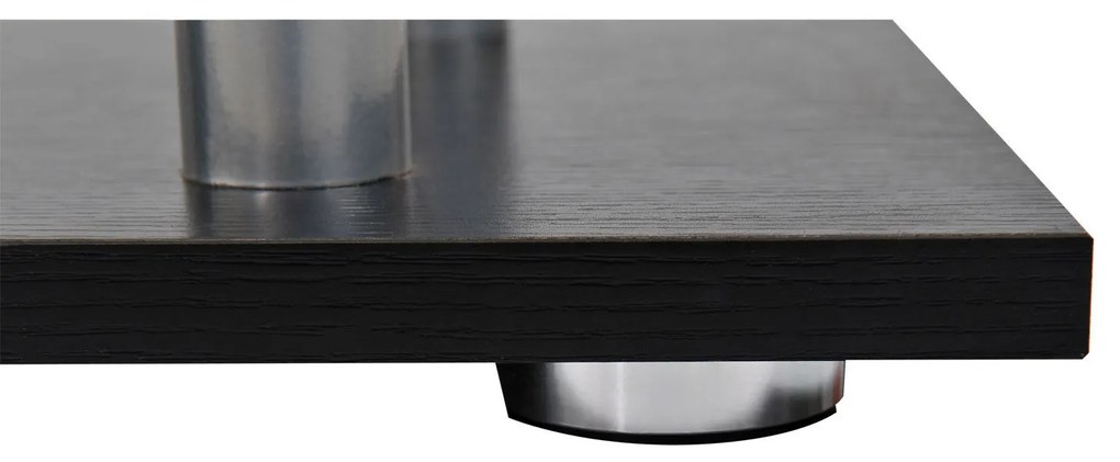 Homcom Bibliotecă cu Design Modern 4 Rafturi, Neagră, 80x30x145cm