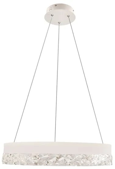 Lustră LED suspendată pe cablu FROZI LED/32W/230V Ø 50 cm, alb
