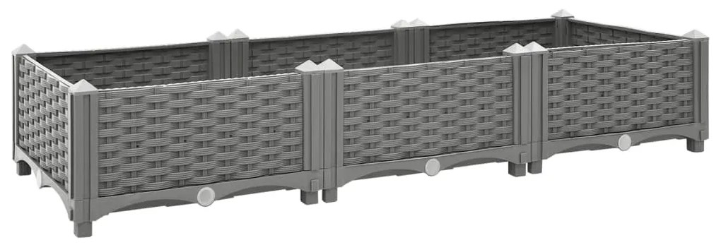 vidaXL Strat înălțat, 120x40x23 cm, polipropilenă