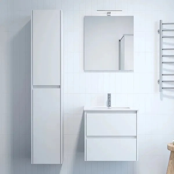 Dulap pentru baie MOLDE 174 cm, alb