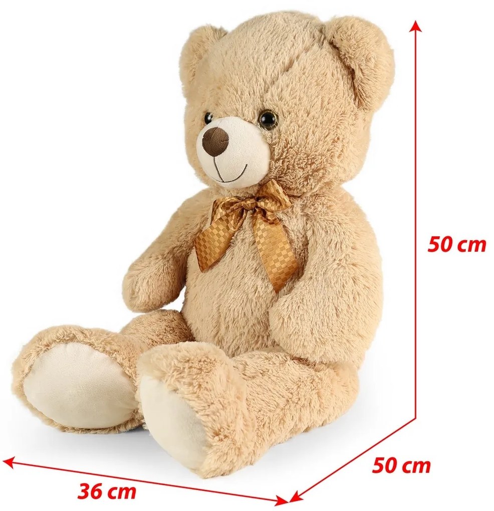 Rappa Urs mare de pluș Ron maro deschis cuetichetă, 78 cm