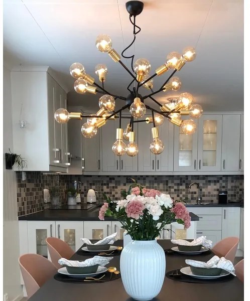 Lustră pe cablu ByRydens 4200460-4002 HEROES 24xE27/5W/230V