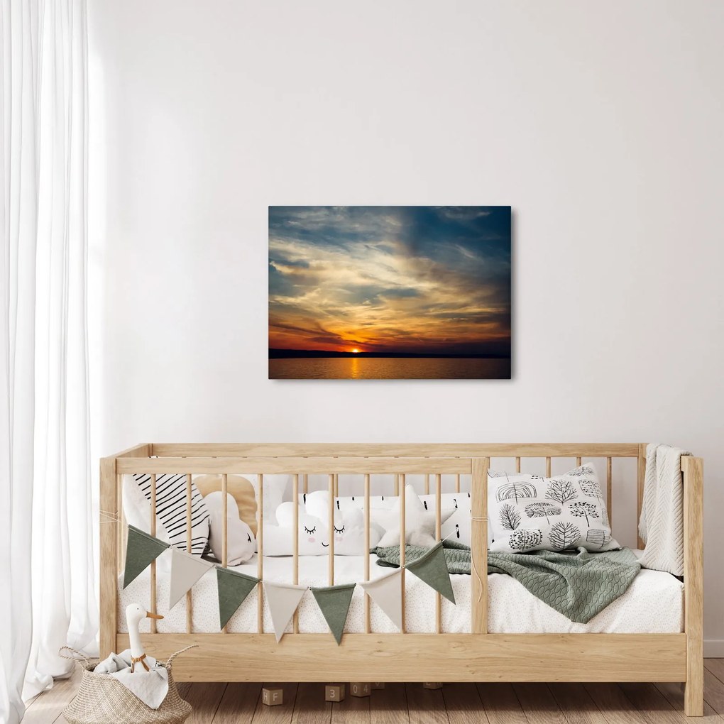 Tablou cu apus de soare (70x50 cm)