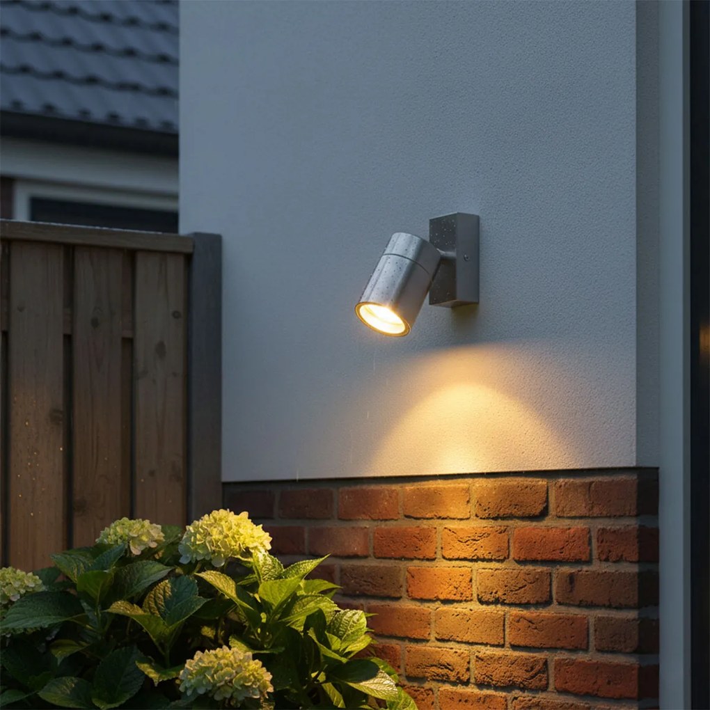 Aplică exterioară din oțel IP44 rotativă și înclinabilă - Solo