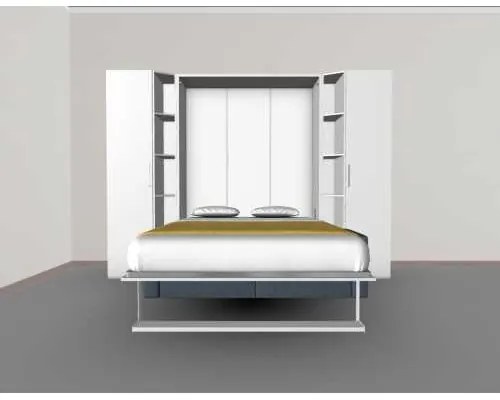 Set pat rabatabil dublu cu canapea 2 locuri si 2 dulapuri Royal Single Wardrobe (50 cm) - Royal SMALL Wardrobe&SOFA SET (150X200)