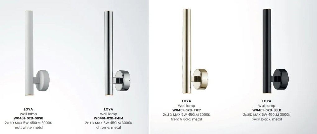 Aplica LED design minimalist LOYA, auriu- french gold