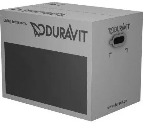 Set Vas WC suspendat cu capac soft close Duravit D-Code 36x55 cm evacuare orizontala