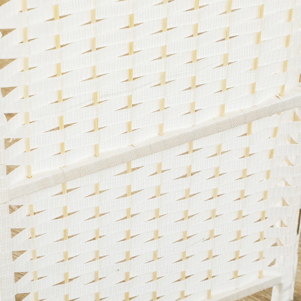 HOMCOM Separator de cameră 6 părți pliabil perete de intimitate perete de separare pentru sufragerie dormitor birou acasă Alb | Aosom Romania