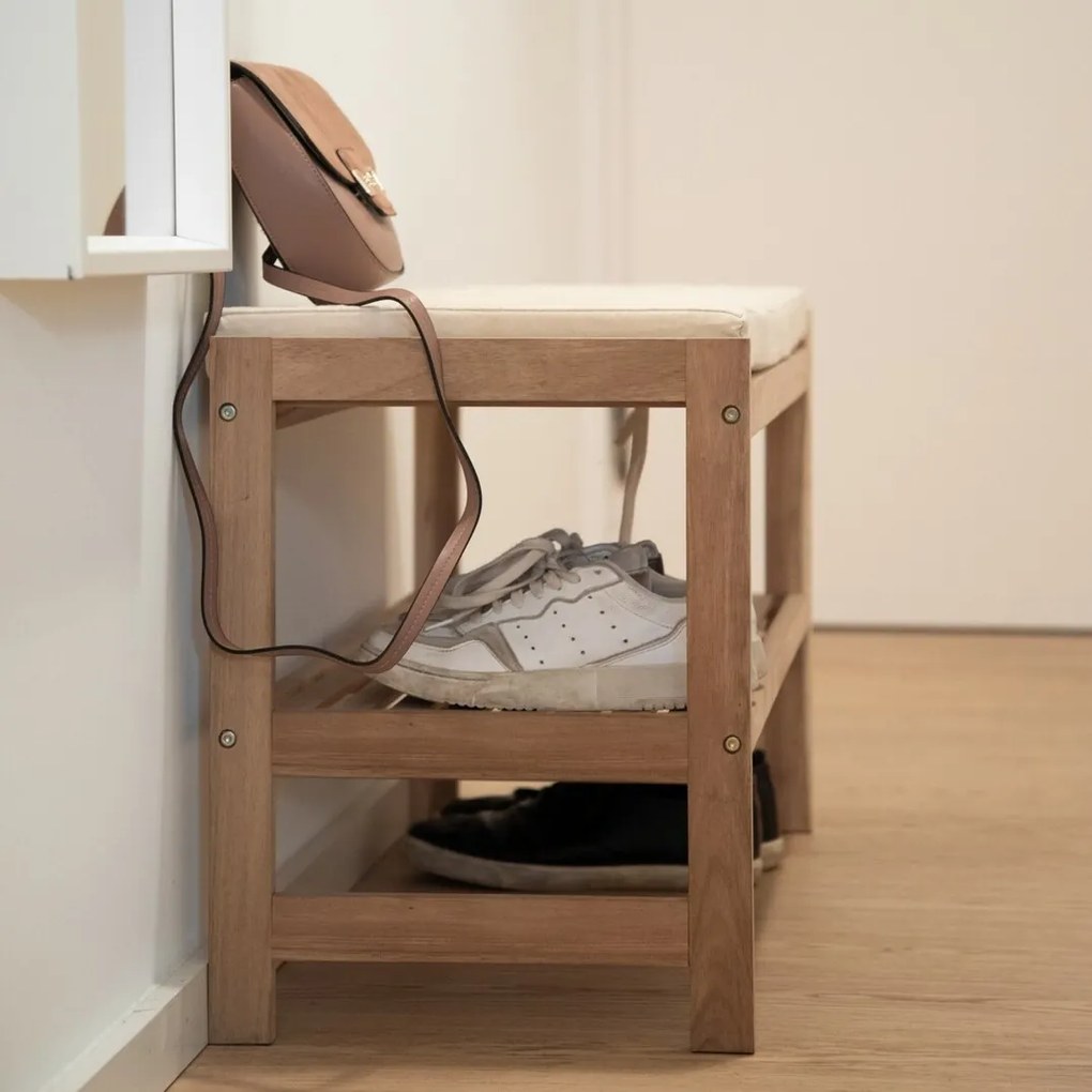 Wenko Șapcă de pantofi din lemn cu scaun ACINA