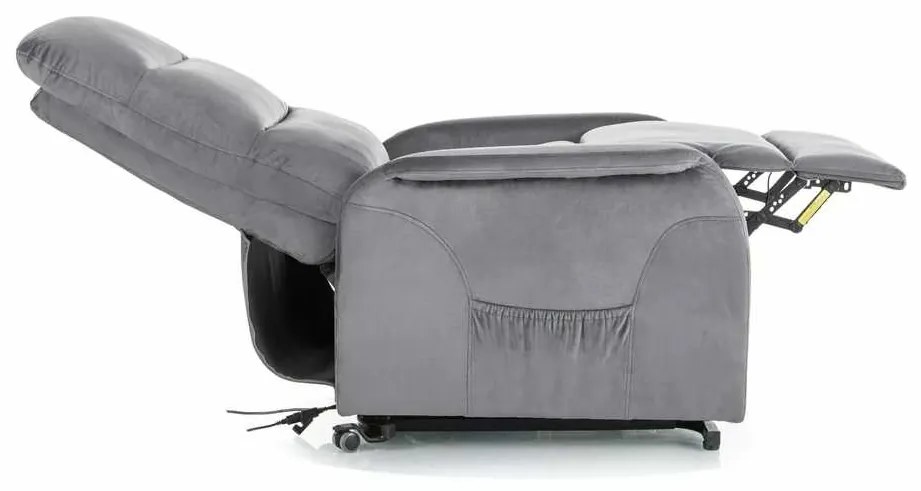 Scaun de masaj Pravia Velvet, gri