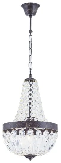 Lustră de cristal pe lanț Orion HL 6-1551/1 ARILA 1xE27/60W/230V maro/patină