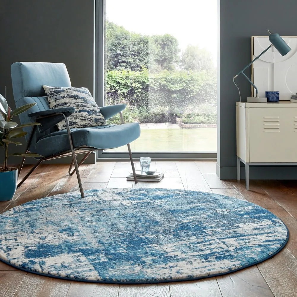 Covor albastru rotund ø 160 cm Cocktail Wonderlust - Flair Rugs