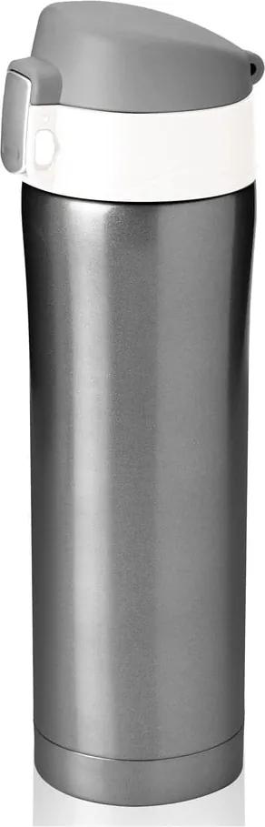 Sticlă termos Asobu Diva Cup Smoke/White, 450 ml