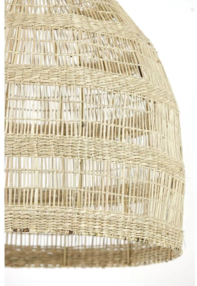 Lustră în culoare naturală cu abajur din iarbă de mare ø 50 cm Sagar – Light &amp; Living