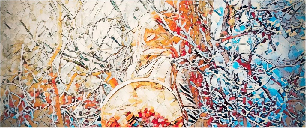 Tablou - Abstract mozaic (120x50 cm)