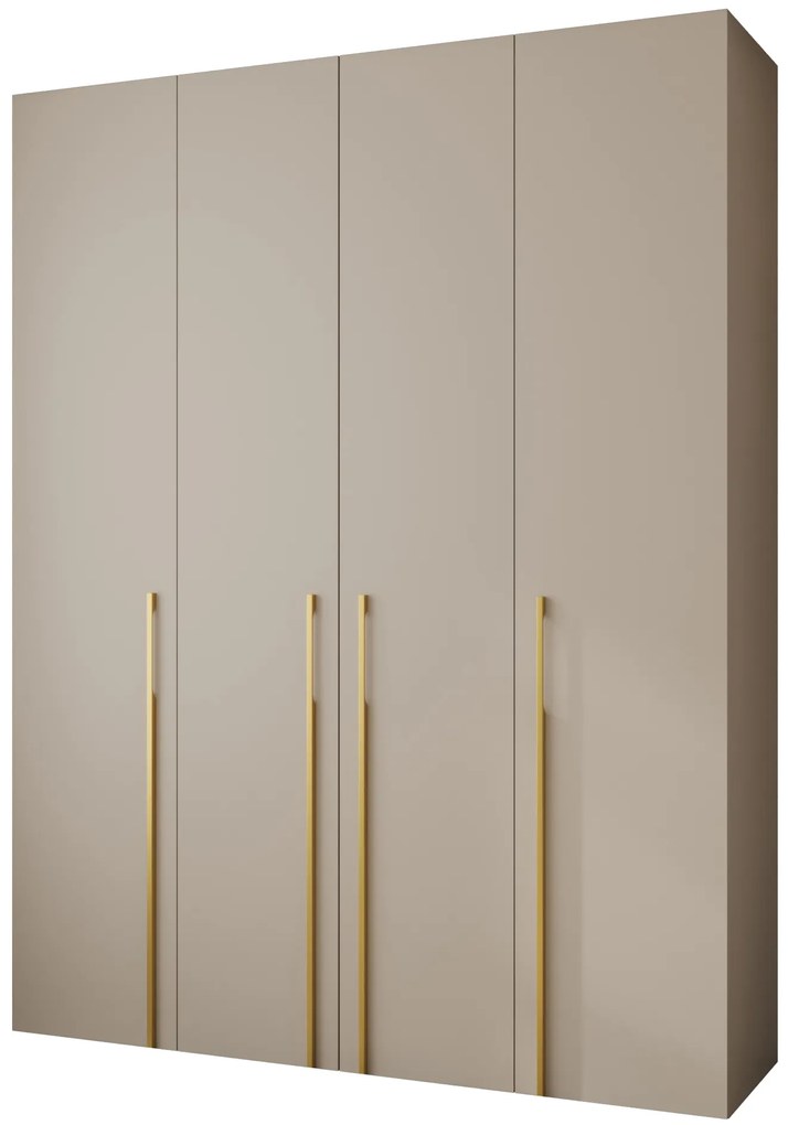 Dulap de haine 190 cm Carmela 50-3 (Cașmir + Auriu). 1126804