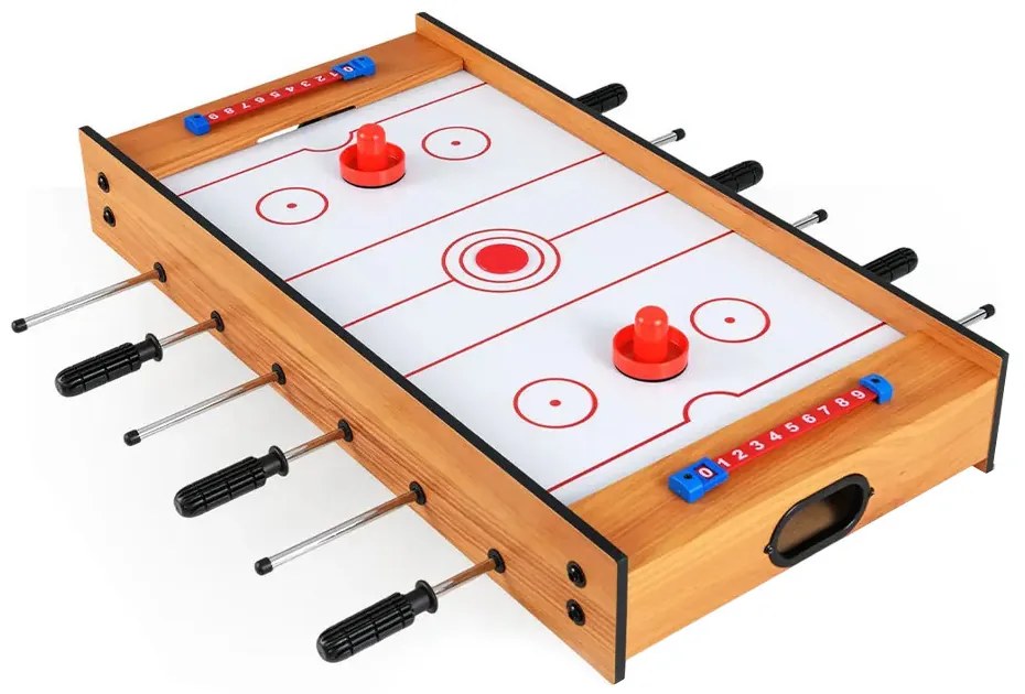 Masă de fotbal și air hockey 2 în 1