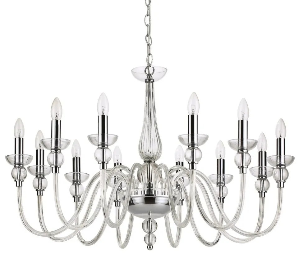 Candelabru elegant cu 12 brate DOGE SP12 TRASPARENTE 168906
