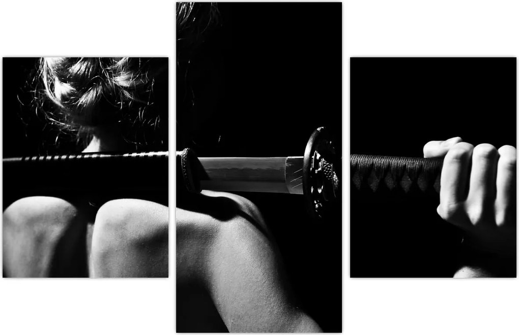 Tablou - Femeie cu o sabie (90x60 cm)