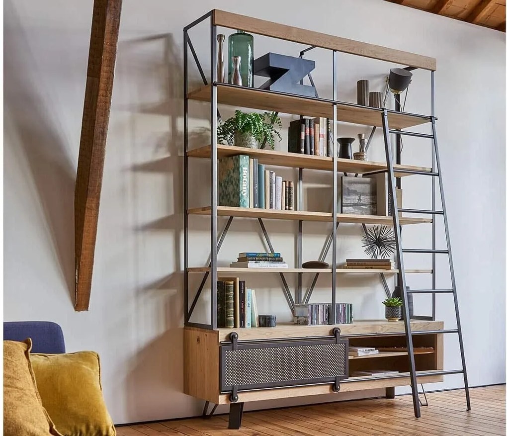 Comodă TV lemn masiv Fusion Multiple Dimensiuni - 55 x 45 x 170 cm, Tabac