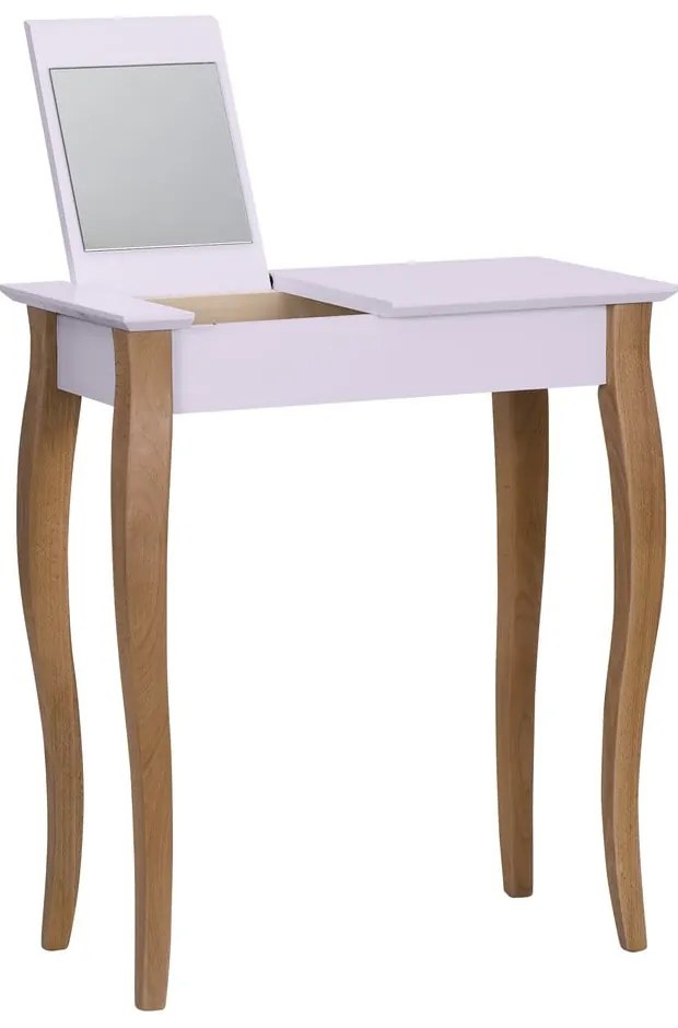 Măsuță de toaletă cu oglindă Ragaba Dressing Table, lungime 65 cm, roz