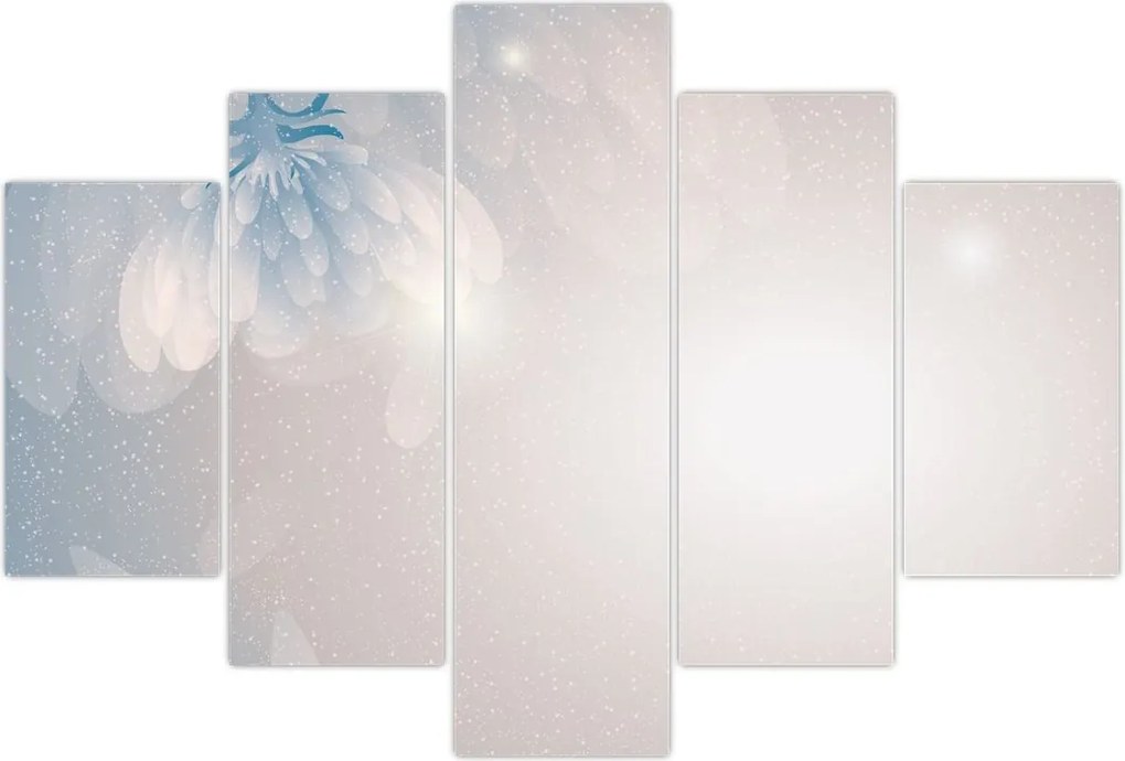 Tablou - Flori înzăpezite (150x105 cm)