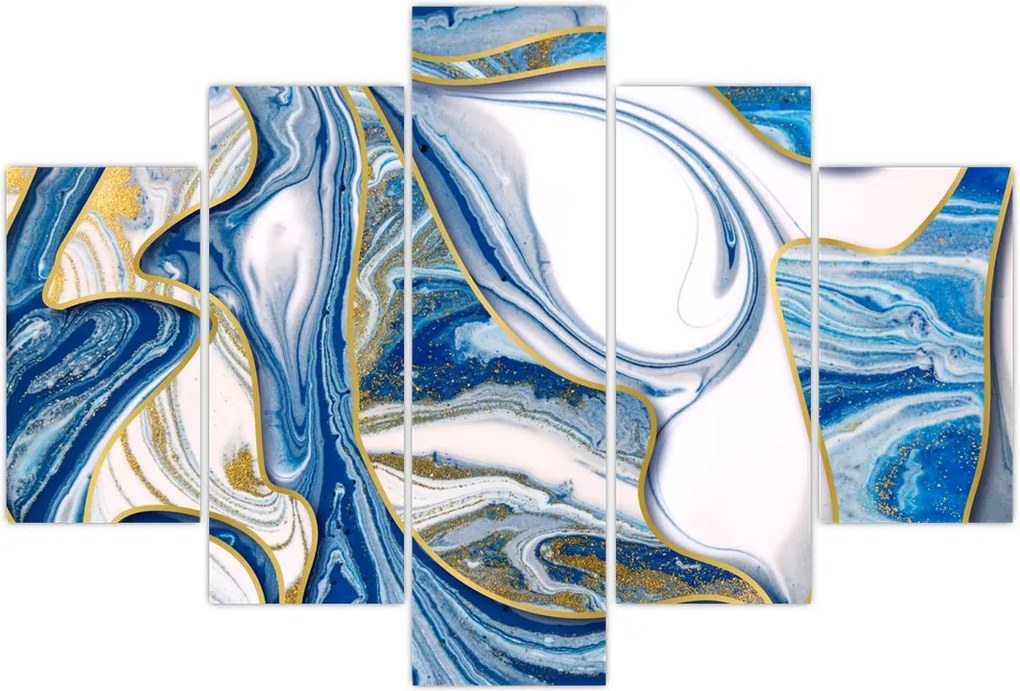 Tablou - Valuri de marmură (150x105 cm)