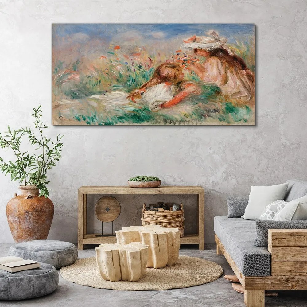 Tablou canvas Fete Flori de Lunca