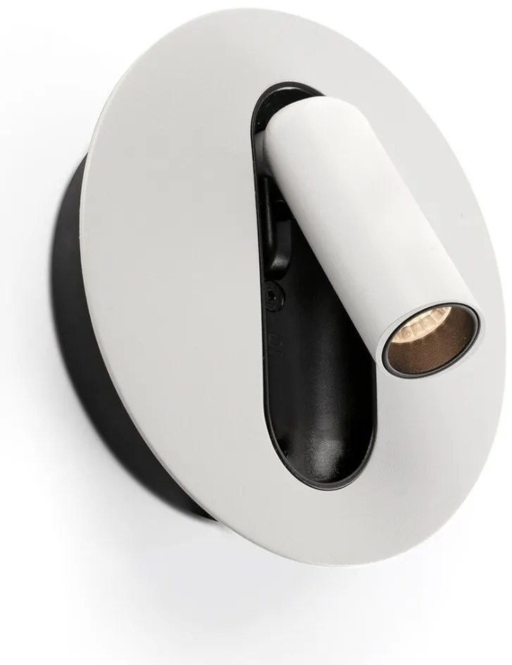 Aplica cu reader LED directionabil stil minimalist TIMIT alb