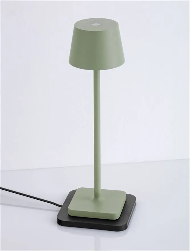 Veioza/Lampa de masa LED portabila exterior IP54 DECK verde