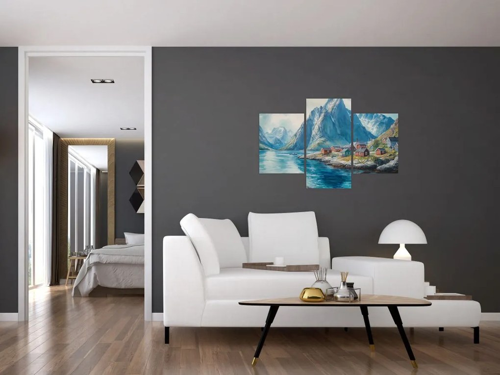 Tablou - Sat norvegian (90x60 cm)