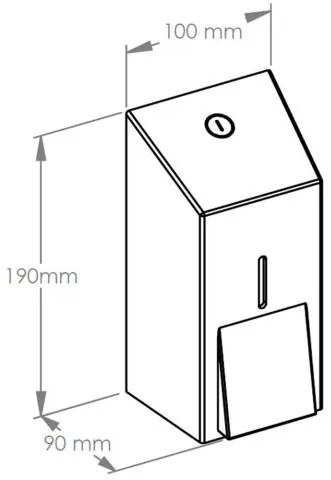 Dozator de sapun lichid Stella, 0,4 l, negru